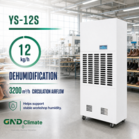 Nouvelle machine déshumidificatrice industrielle électrique 12 KG/H mobile en métal pour atelier de cuir et de chaussures