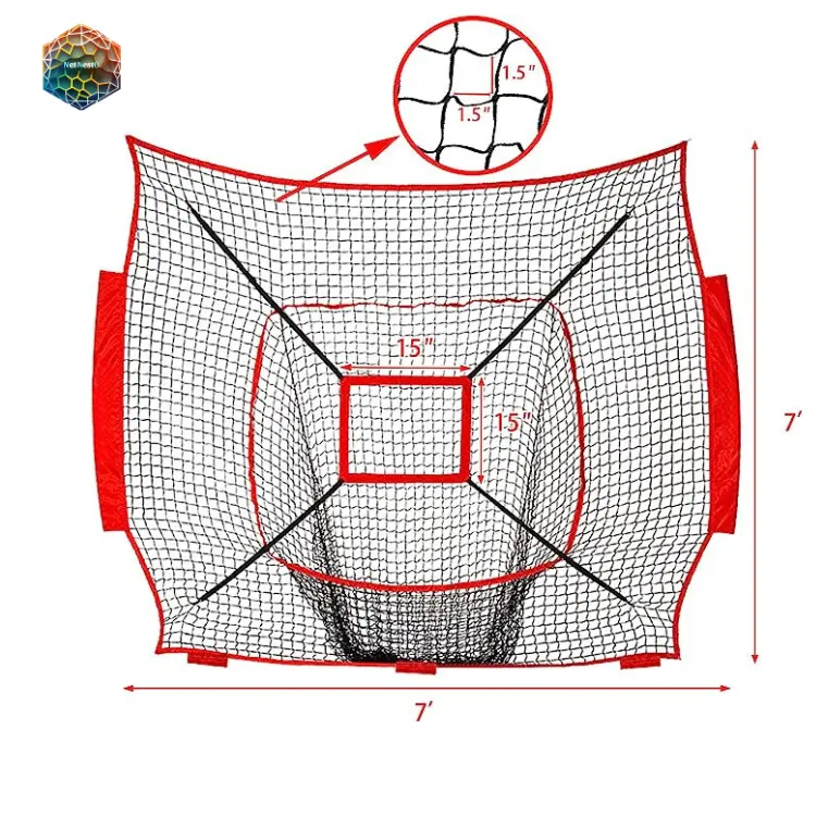 Redes gaiola rebatidas Softball Pitching Rebounder prática beisebol Soft Toss Hitting Net