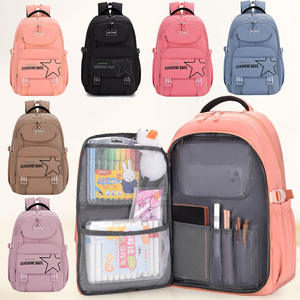 Junior High School Students Stylish Girls <b>Backpack</b> Bag,<b>black</b> Colour College New Style School Bags for Girls - Product Image 2
