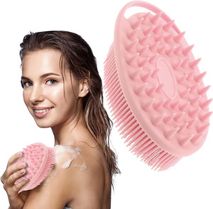 Hugebirds New 2 in 1 Silicone Bath and Shampoo Body Brush Exfoliating Cleaning Brushes for <b>Shower</b> - Product Image 1
