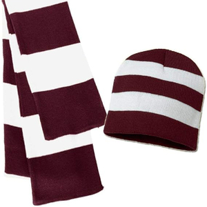 Conjunto <span class=keywords><strong>de</strong></span> Gorro y Bufanda <span class=keywords><strong>de</strong></span> Alta Calidad con Logotipo <span class=keywords><strong>de</strong></span> Fútbol <span class=keywords><strong>Bordado</strong></span> Personalizado para Hombre y Mujer - Product Image 4