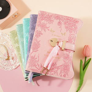 Nuevo Cuaderno Compacto Kawaii con Estampado B6, Impresión Digital en PU, con Candado, Diseño de Corazón/Estrella, Diario, Libreta de Notas, Libreta de Direcciones - Product Image 4