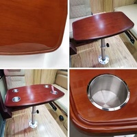 Table relevable en bois massif, hauteur réglable 530-750 mm, pour conversion intérieure de camping-car et véhicule de loisirs (pièces de rechange)