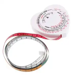 Fashion Wholesale Portable Leather Case Meter Body Measuring Tape Mini Tape Measure With Logo Heart Shape