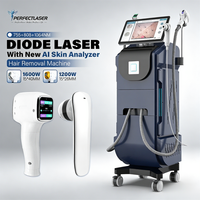 Perfectlaser Machine d'épilation au laser diode 808 nm avec écran tactile 4K de 15,6 pouces, système Android multilingue, pour salon de beauté