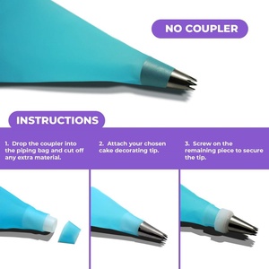 Kit de décoration de gâteaux antidérapant : Plateau tournant, outils de pâtisserie, douilles et embouts de décoration, ensemble complet d'accessoires de pâtisserie - Product Image 5