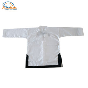 Best Quality Custom Design New Martial Arts Karate Uniform <b>Black</b> Cotton Karate Uniforms <b>Fabric</b> - Product Image 4
