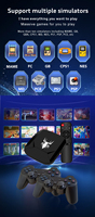 Consola de Videojuegos Retro X5 Game Stick 4K 64G con Más de 20000 Juegos, Sistema Dual Arcade HD Compatible con Android Mini Set TV
