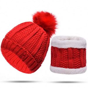 <span class=keywords><strong>Ensemble</strong></span> <span class=keywords><strong>bonnet</strong></span> et écharpe d'hiver tendance pour <span class=keywords><strong>femme</strong></span> et fille, bonnets chauds pour fille, écharpe à pompons, bonnets d'hiver, casquettes tricotées, écharpe - Product Image 3