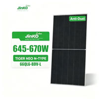 NOUVEAU Panneaux solaires monocristallins bifaciaux Jinko Tiger Neo 3.0 N-Typ 66QL6-BDV-L 650W 660W 670W anti-poussière 650W-670W pour la maison