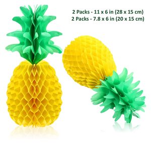 Xieli Ananas Honingraten Tissuepapier Flamingo Honingraat Hangende Decoraties Voor Hawaiian Luau Zomervakantie Feestartikelen - Product Image 2
