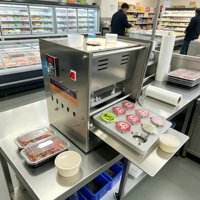 Machine de thermoscellage manuelle personnalisable pour l'emballage alimentaire, des boissons et des canettes