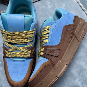 Chaussures de créateur de qualité supérieure, chaussures décontractées en cuir véritable pour hommes, baskets classiques à semelle épaisse pour femmes, chaussures de créateur - Product Image 3