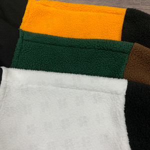 Wholesale Windproof Full <b>Zip</b> Sweatshirt Pullover Custom Embroidery Logo Design Casual Color Block Men's Polar Fleece <b>Jacket</b> - Product Image 6