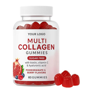Gomitas de Colágeno Múltiple con Biotina, Vitamina C y Ácido Hialurónico para Piel, Cabello y Uñas - Product Image 1