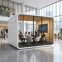 Cabine de bureau acoustique, studio, salle de réunion vidéo, cabine de bureau mobile, cabine multimédia pour 6 personnes, grande cabine, Foshan BIFMA SGS