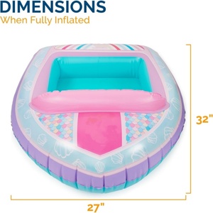 PVC Inflatable Boat <b>Pool</b> Float 81*69 CM for Kids Swimming <b>Pool</b> Outdoor Beach Water Fun - Product Image 2