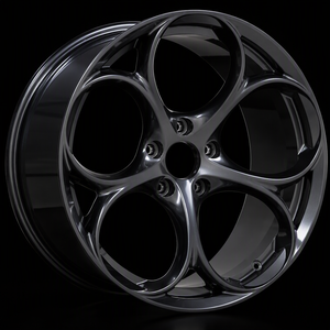 Nouvelle jante de voiture LM en alliage d'aluminium forgé à 5 branches, finition Gunmetal brillant, concave profond, logo personnalisé, 18-22 pouces - Product Image 2
