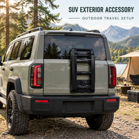 Boîte de rangement modulaire à cadre à lamelles pour fenêtre arrière de SUV, accessoire pour équipement de camping tout-terrain