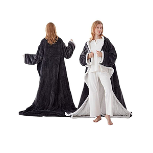 <span class=keywords><strong>Manta</strong></span> Poncho con Capucha y Mangas, Portátil, Calefactable, con Batería Recargable, Tamaño Completo - Product Image 3