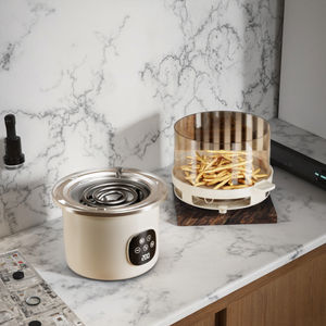 2-in-1 cam hava fritöz ve ızgara Combo ,2L kapasitesi, yapışmaz cam kase, düşük yağ sağlıklı pişirme, çok fonksiyonlu sıcak hava fritöz - Product Image 5