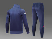Ensemble de survêtement pour homme avec logo personnalisé, demi-zip, séchage rapide, évacuation de la transpiration, léger, respirant, vente en gros