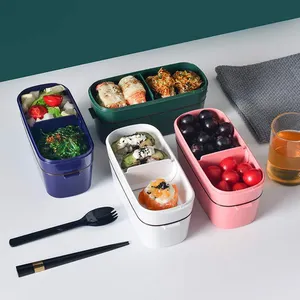 Creatieve Drie-Layer Student Lunchbox Outdoor Picknick Opbergdoos Japanse Bento Box