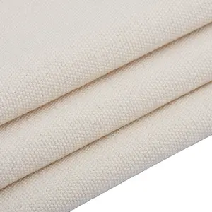 60% 涤纶30% 10% 粘胶漂白米白布再生棉帆布手提包购物袋和帽子