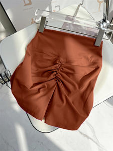 กางเกงขาสั้นเอวสูงสำหรับผู้หญิงกางเกงขาสั้นสำหรับเล่นโยคะออกกำลังกายเล่นยิมและวิ่งได้ระบายอากาศได้ดีกางเกงขาสั้นมีลายทางก้น - Product Image 5