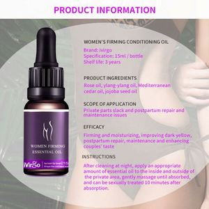 Ivirgo a base di erbe femminile afrodisiaco gocce Vagina che stringe e rassodante massaggio sessuale olio per le donne - Product Image 6