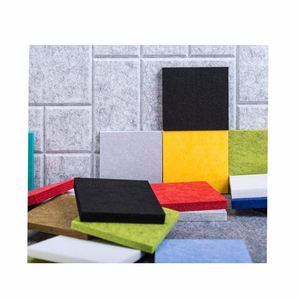 Cina parete fonoassorbente silenziatore <span class=keywords><strong>pannelli</strong></span> del soffitto prezzo Studio ufficio <span class=keywords><strong>pannelli</strong></span> acustici quadrati insonorizzati Pet in fibra - Product Image 6