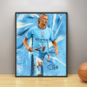 Póster Decorativo de Haaland, Estrella <span class=keywords><strong>del</strong></span> Fútbol Noruego 2026, Impresión Enmarcada para Pared, Ideal para Tiendas Deportivas y Decoración <span class=keywords><strong>del</strong></span> Hogar - Product Image 4