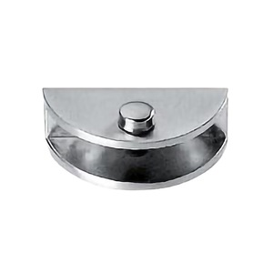 Curved Glass Clips Stainless Steel Screw In Bath <b>Hardware</b> Set Light Chromium Finish Frameless Shelf Support - Product Image 2