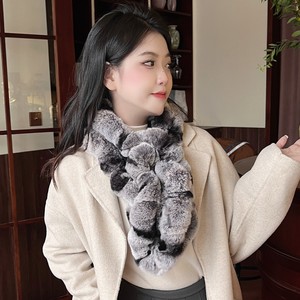 ผ้าพันคอกระต่าย <span class=keywords><strong>IRELIA</strong></span> ผ้าพันคอขนกระต่ายเร็กซ์สำหรับผู้หญิงแบบยาวปานกลางสำหรับฤดูใบไม้ร่วงและฤดูหนาว - Product Image 4