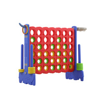 Jeu de puzzle géant en plastique quatre en ligne pour la maternelle et les tout-petits, jeu d'intérieur et d'extérieur, 0-24 mois, unisexe