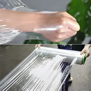 LLDPE Hand Machine PE Stretch Film <b>Wrap</b> 50cm Width 300m Length Soft Plastic Cast <b>Pallet</b> Packing Moisture Proof Plain Surface - Product Image 6