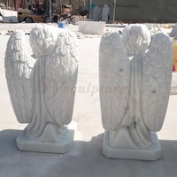 Statue de fille nue sexy en marbre pour l'extérieur, statue de fille nue en marbre à vendre, statue de fille nue en marbre pour l'angle avec des ailes