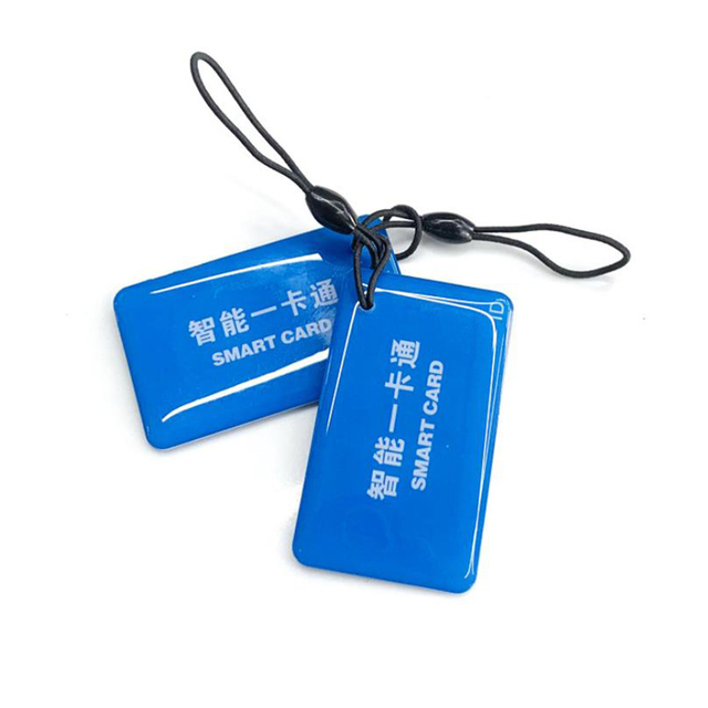 Waterproof Crystal Epoxy Tag 13.56Mhz Rewritable RFID Keychain UID Changeable 1K Token Tag IC Duplicator Keyfob