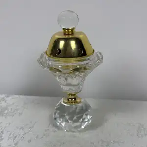 Groothandel Thuis Decoratieve Geur Kristal Glas Wierook Olie Brander Kristallen Wierook Brander