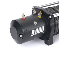 Treuil électrique rapide DAO 4x4 12v 9500lbs AUTO Oem Odm Car 6.0HP/4.4KW, série Wound 4-way Roller Fairlead 24m de 8.9mm de diamètre
