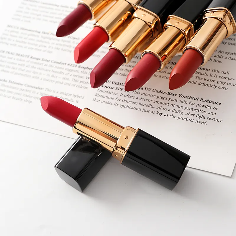 Guangzhou Della Fabbrica del Commercio All'ingrosso di Trucco Cosmetici Private Label Rossetto Rosso