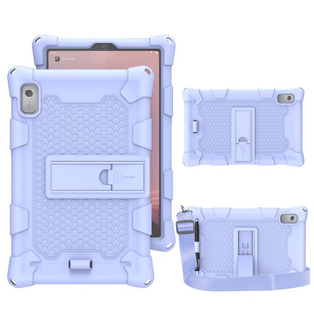 Easy Installation Anti Drop Protective Shell Kickstand Soft Silicone Tablet case for Lenovo M9 9 Inch TB-310FU