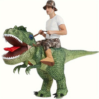 Costume gonflable de dinosaure pour adulte, accessoire de déguisement amusant, Tyrannosaurus Rex, extraterrestre, baleine, licorne, flamant rose, ours polaire, grenouille, lapin