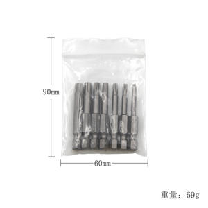 Mr Drill 7pc S2 Magnetic <b>Screwdriver</b> <b>Bit</b> <b>Set</b> T10 T15 T20 T25 T27 T30 T40 Hex Shank Black Oxide - Product Image 5