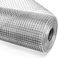 Rouleaux de treillis métallique soudé en acier inoxydable haute densité de 1/4 pouce, grillage carré pour écrans de protection de toiture