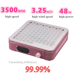 Colector de Polvo de Uñas Profesional con Diamantes, 48W, Sin Escobillas, 3500 RPM, Inalámbrico, Aspiradora para Escritorio, Multicolor, ABS+Aluminio - Product Image 3