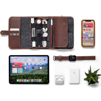 Nouvelle Pochette Organisateur de Composants Électroniques en Feutre Non Tissé, Faite à la Main, Durable, Réutilisable, avec Fermeture à Boucle, Personnalisable, Sac USB – Collection Luxe 2025