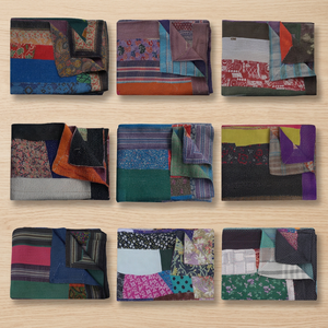 Venta al por mayor Kantha Throw Vintage Sari Patchwork algodón edredón - Product Image 3