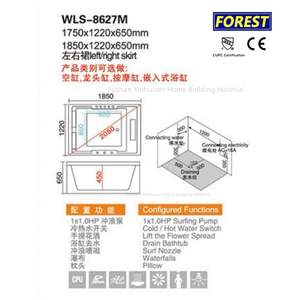 Luxuriöser Relax-Whirlpool für den Außenbereich Hochwertiger Jacuzzi Outdoor-<span class=keywords><strong>Spa</strong></span>-Badewanne <span class=keywords><strong>Massage</strong></span>-Sprudelbad Hydromassage - Product Image 4