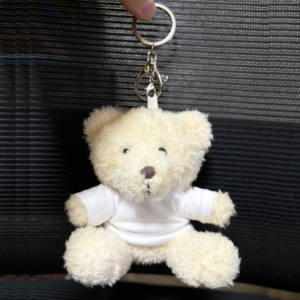 टी-शर्ट कस्टम लोगो के साथ 11 सेमी भरा हुआ टीशर्ट कस्टम लोगो मुद्रण शहर का नाम कंपनी उपहार छोटे आकार भालू - Product Image 6